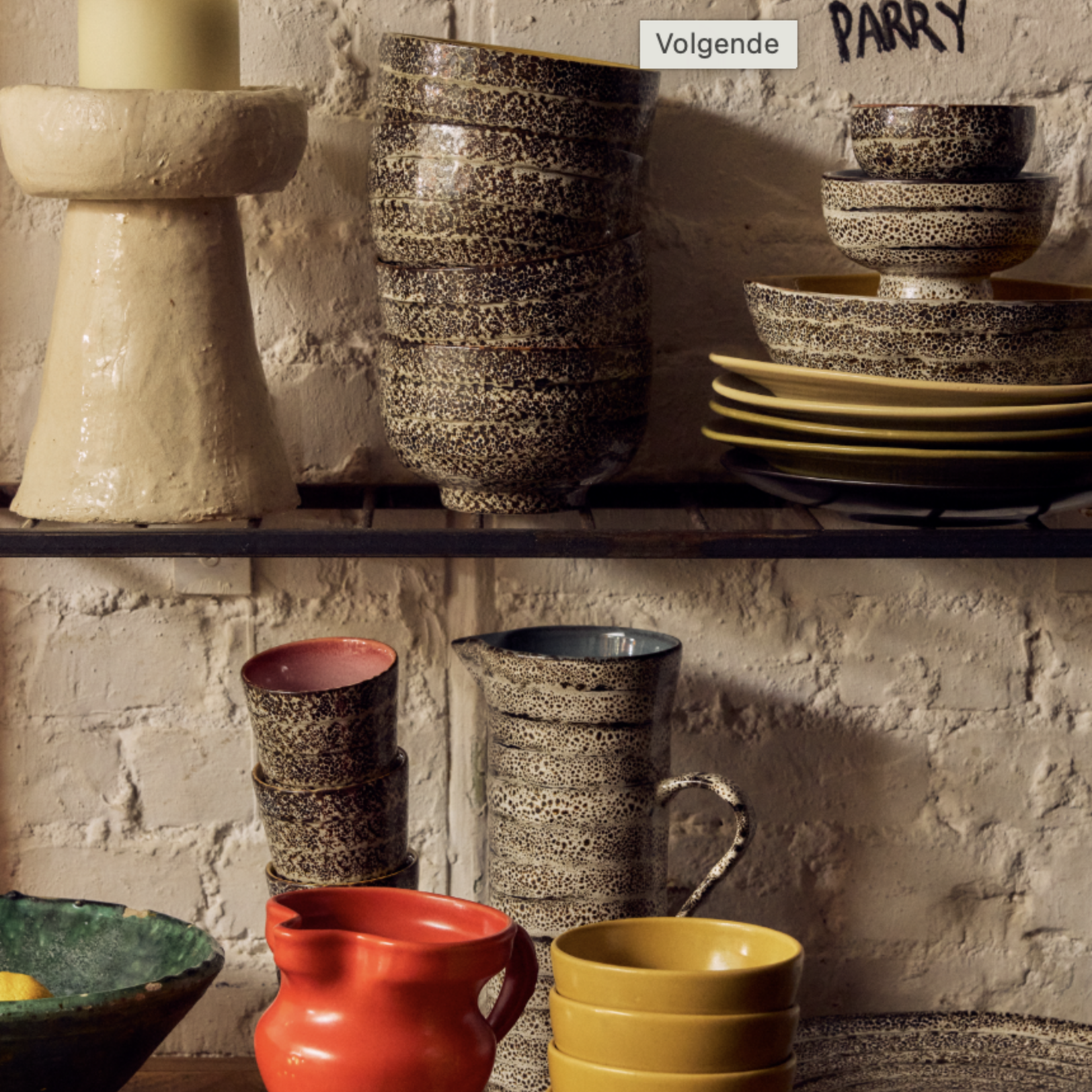 HKLIVING HKLIVING - Farmerstyle kleine schaaltjes okergeel KFT0010 per stuk