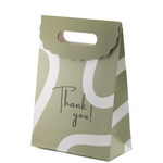 -- Kadoverpakking Thank You groen 19x27x9cm