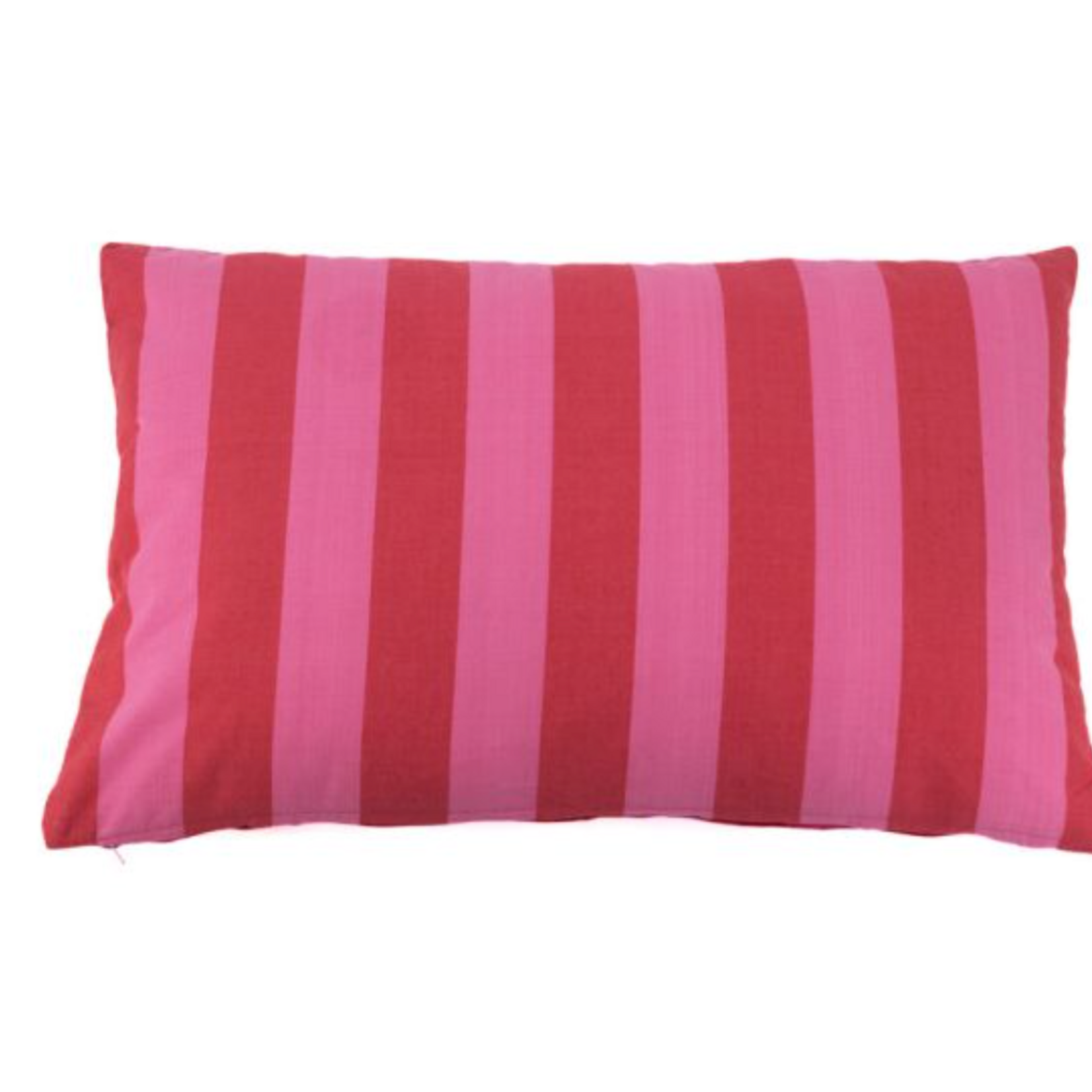 -- Kussen gestreept roze 40x60 cm