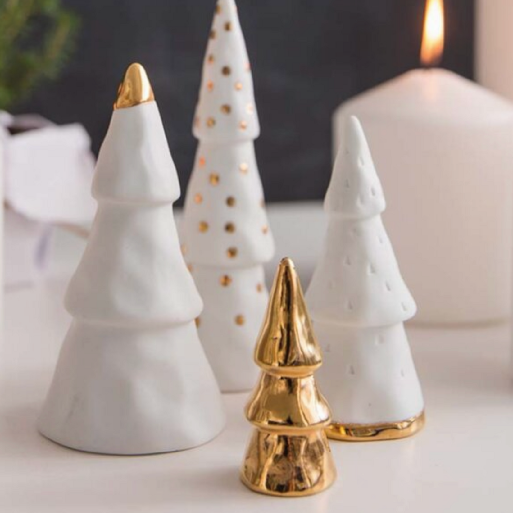 RÄDER DESIGN Stories RÄDER DESIGN - Winterforest goud set van 4