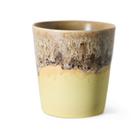 HKLIVING HKLIVING - 70's Ceramics Koffie mok custard KST0241