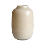 -- Vaas glas artic beige  Ø22 x H35 cm