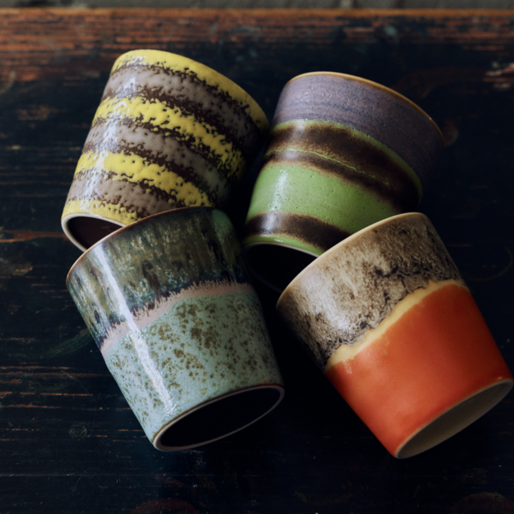 HKLIVING HKLIVING - 70's Ceramics Koffie mok  birthstone KST0242