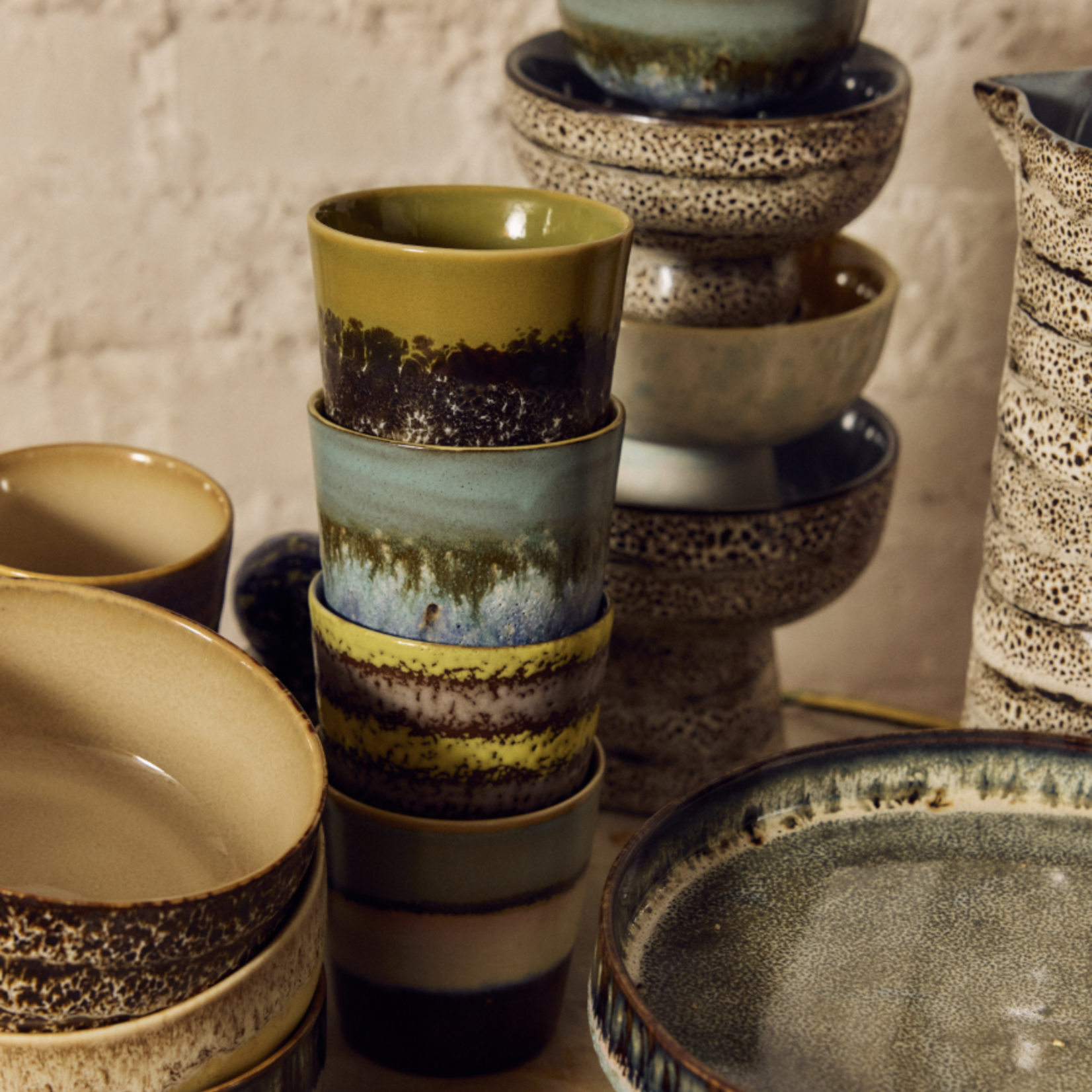 HKLIVING HKLIVING - 70's Ceramics Koffie mok brew KST0247