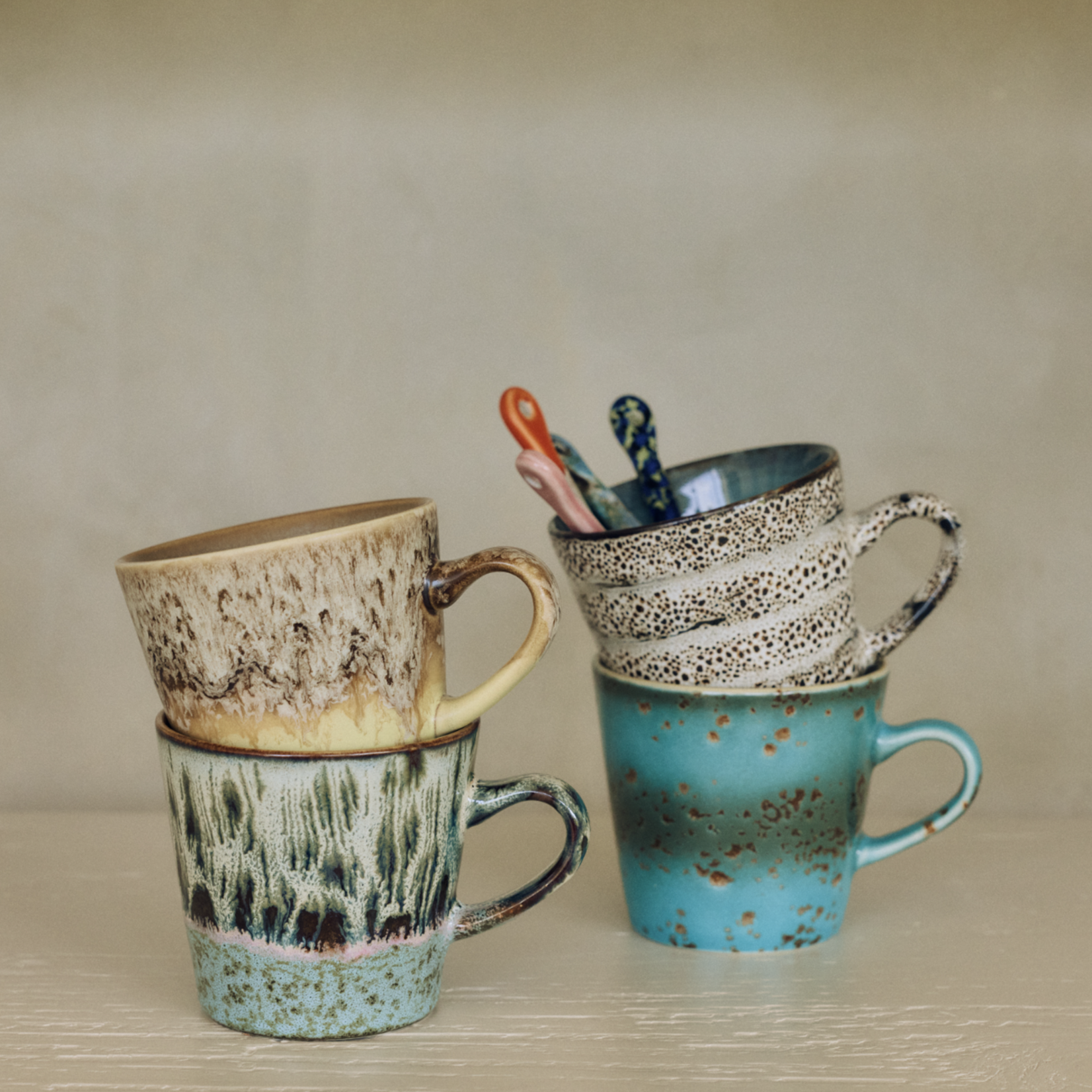 HKLIVING HKLIVING  - 70's Americano mok birthstone KST0254