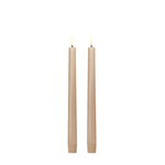 UYUNI UYUNI - LED Dinerkaars beige - 2,3 x25CM - Set van 2