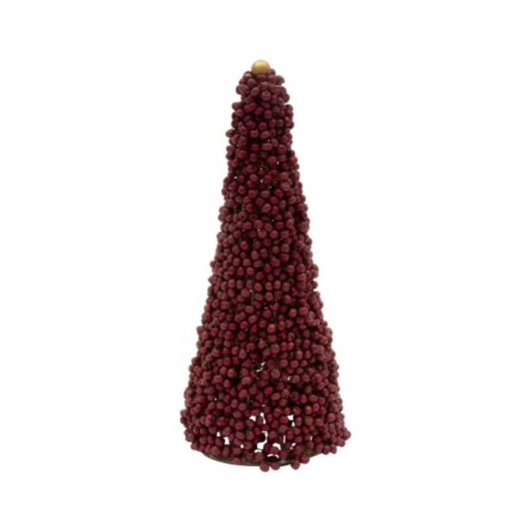 -- Christmas Tree houten kralen burgundy
