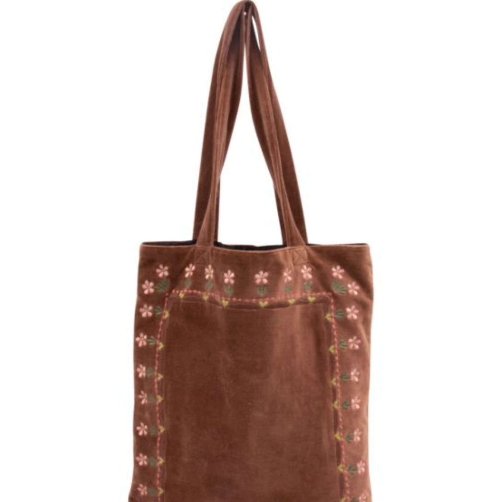 -- Shopper carlotta bruin velvet