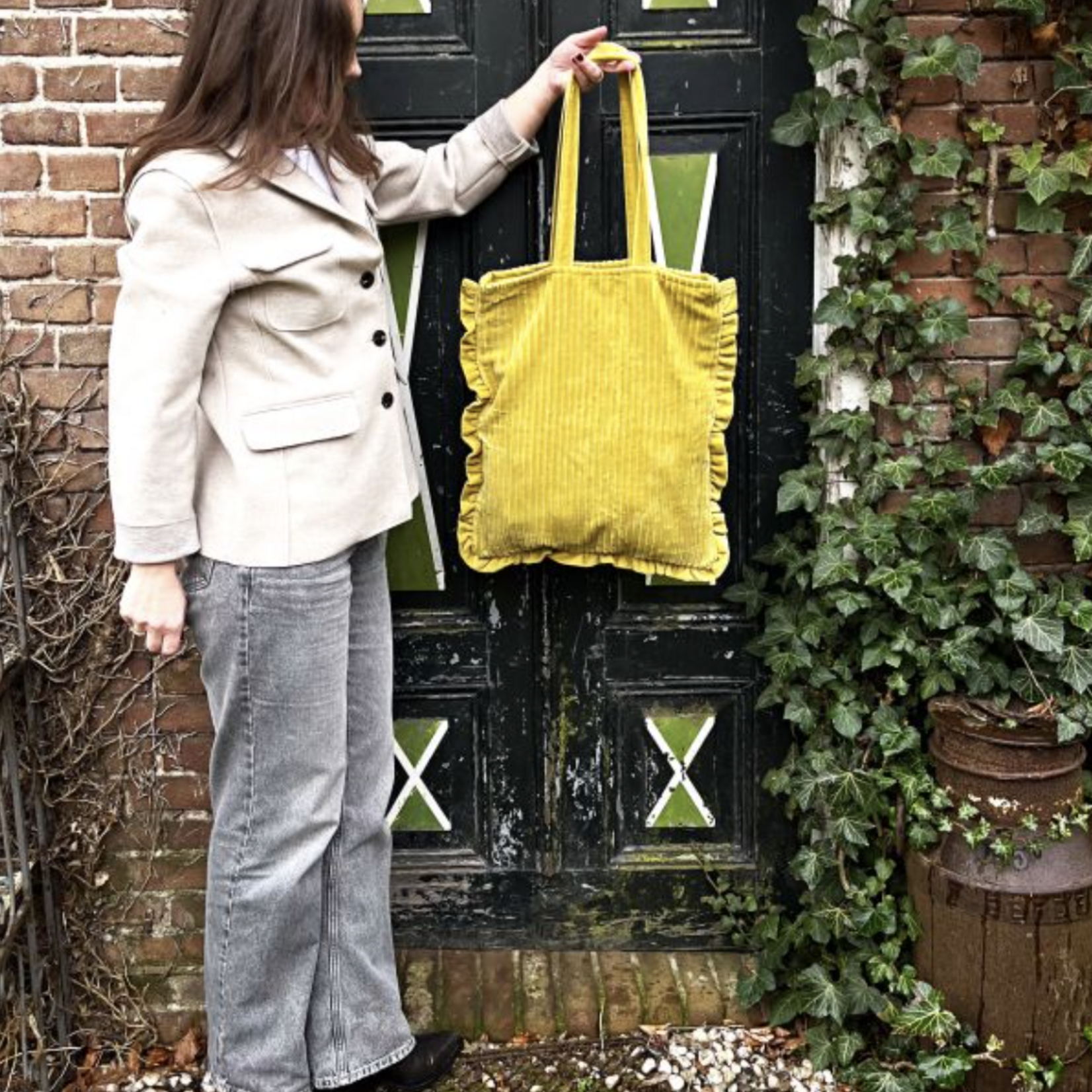 -- Shopper Viaggio olijf