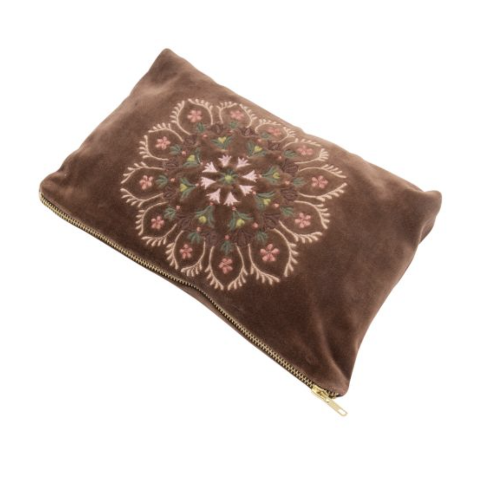 -- Etui / toilettas Marisa velvet bruin