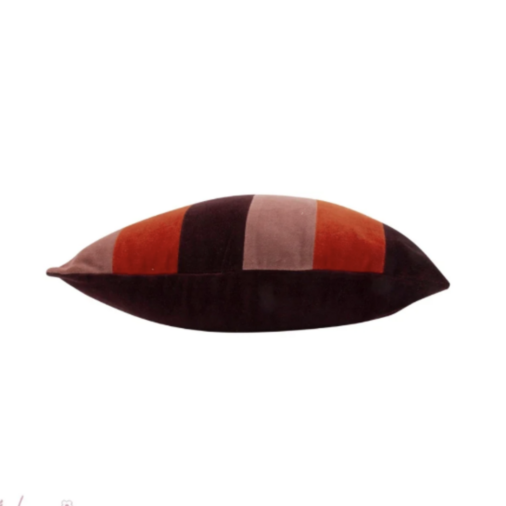 -- Kussen lala stripe burgundy 45x45cm