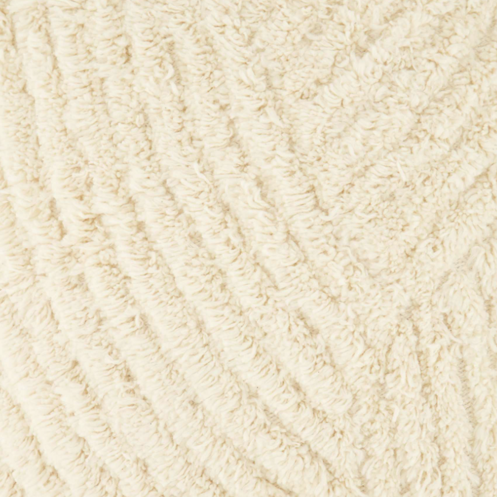 ZUSSS ZUSSS - Kussen bouclé vlecht patroon 30x50cm off white