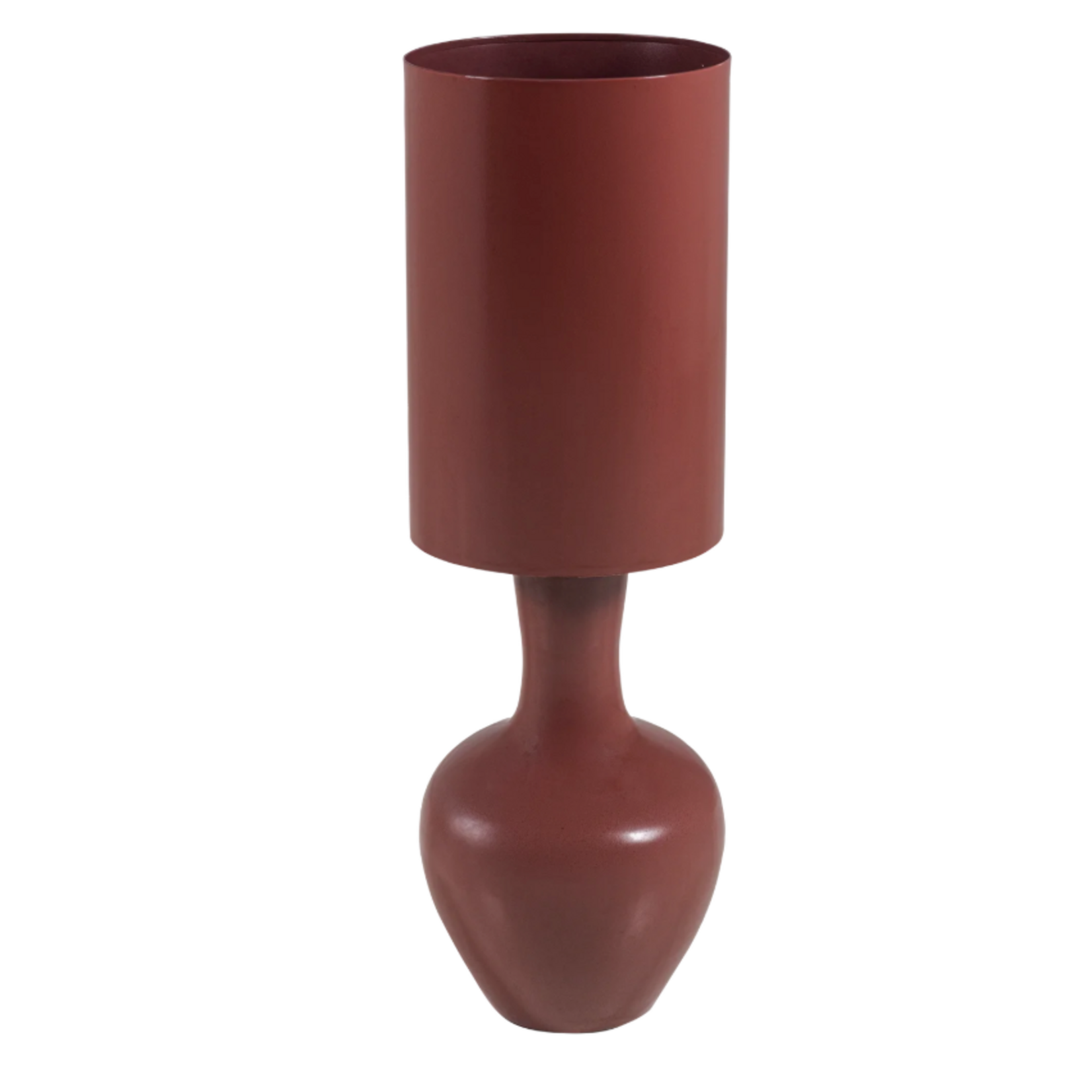 WOOOD EXCLUSIVE WOOOD - Tafellamp Loa XLmetaal hoogglans rood  H 100 x B 33 x D 33 cm