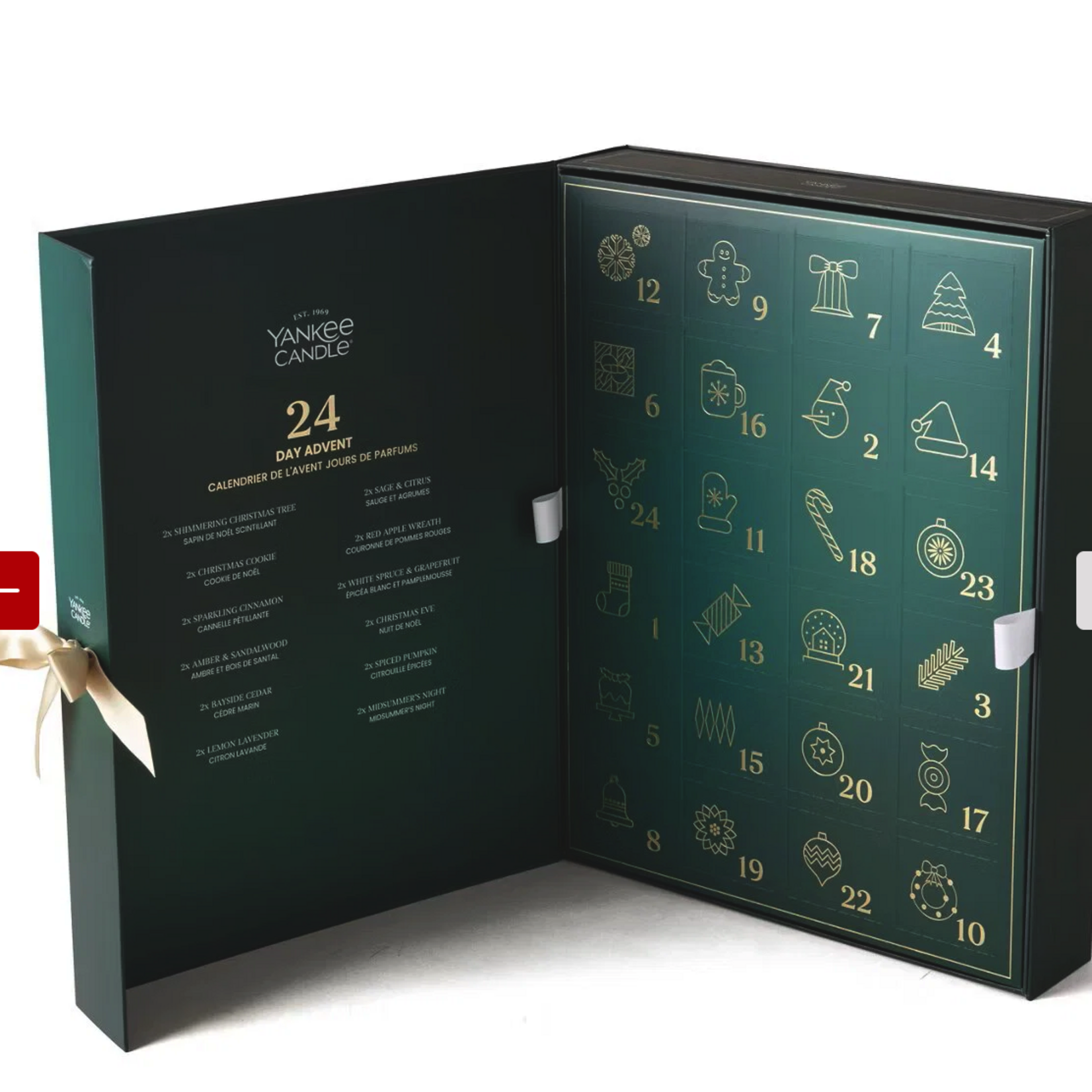 YANKEE CANDLE YANKEE CANDLE - Adventskalender 2026 - inhoud 24 kaarsen