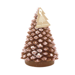 -- HS - Deco Kaars kerstboom Snow M bruin