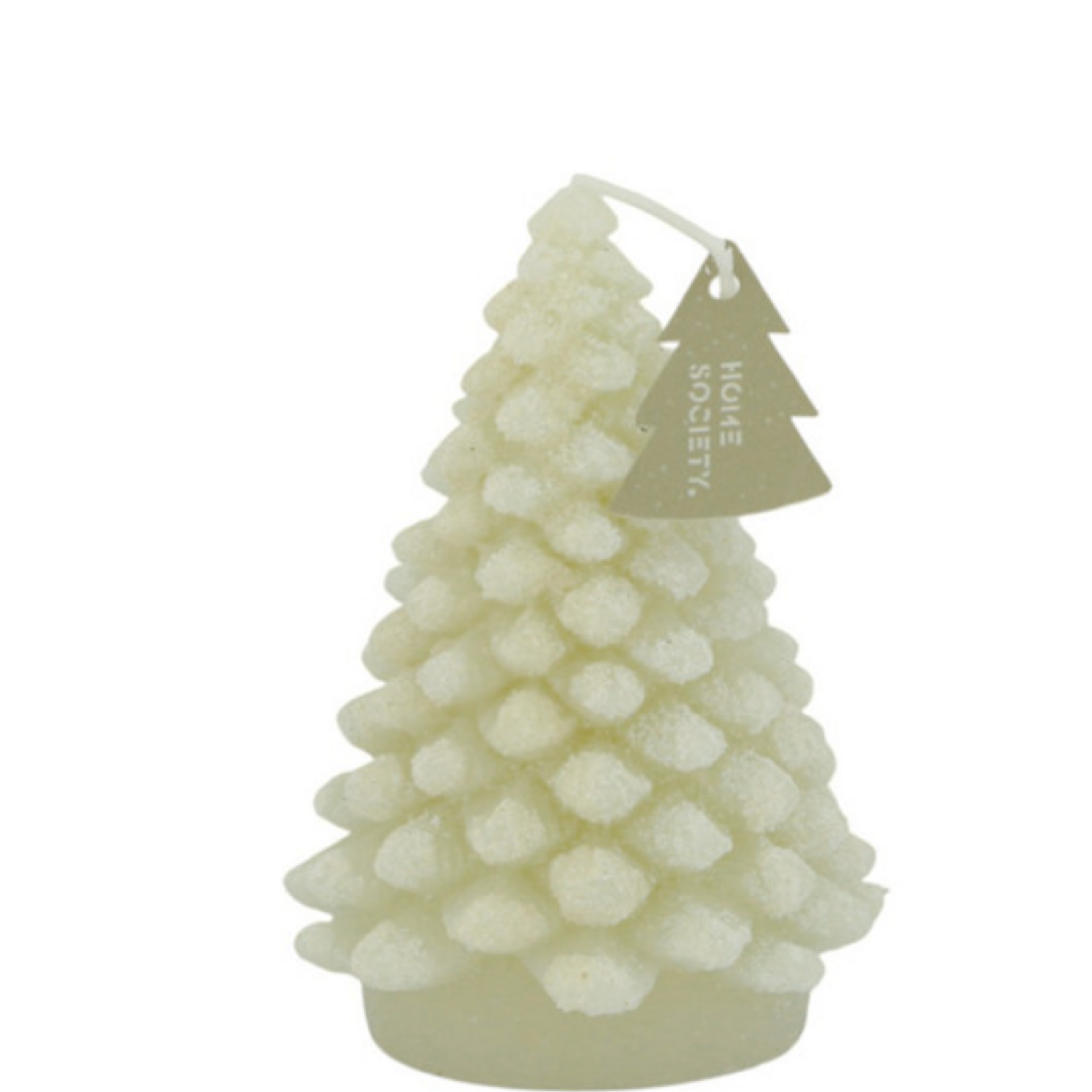 -- HS - Deco Kaars kerstboom Snow S gebroken wit