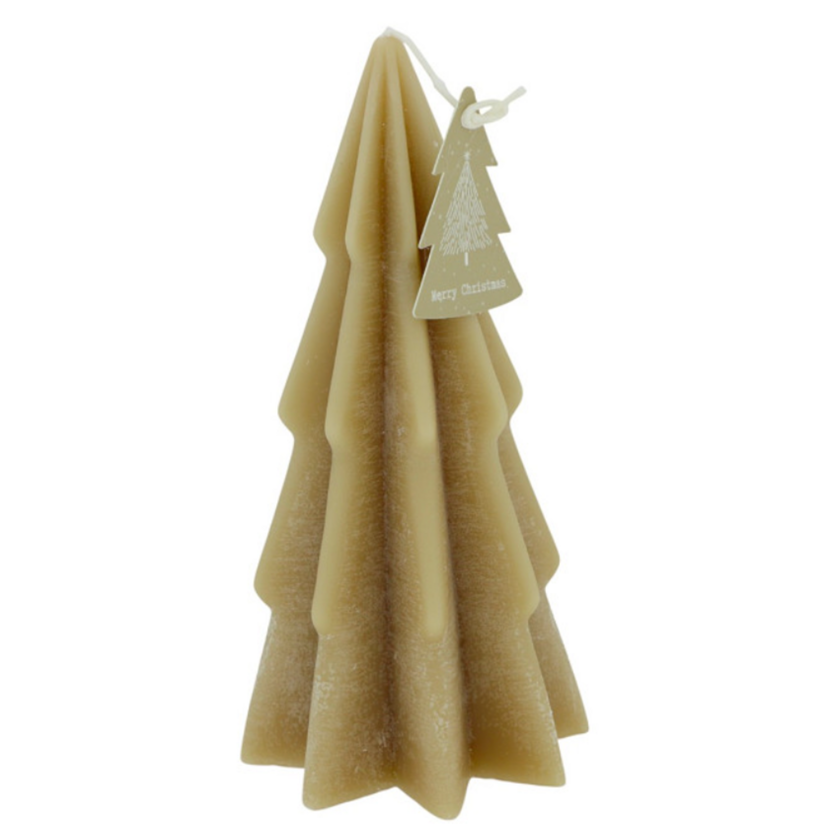 -- HS - Deco Kaars kerstboom Lio L taupe