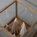 -- HS - Deco Kaars kerstboom Lio S beige