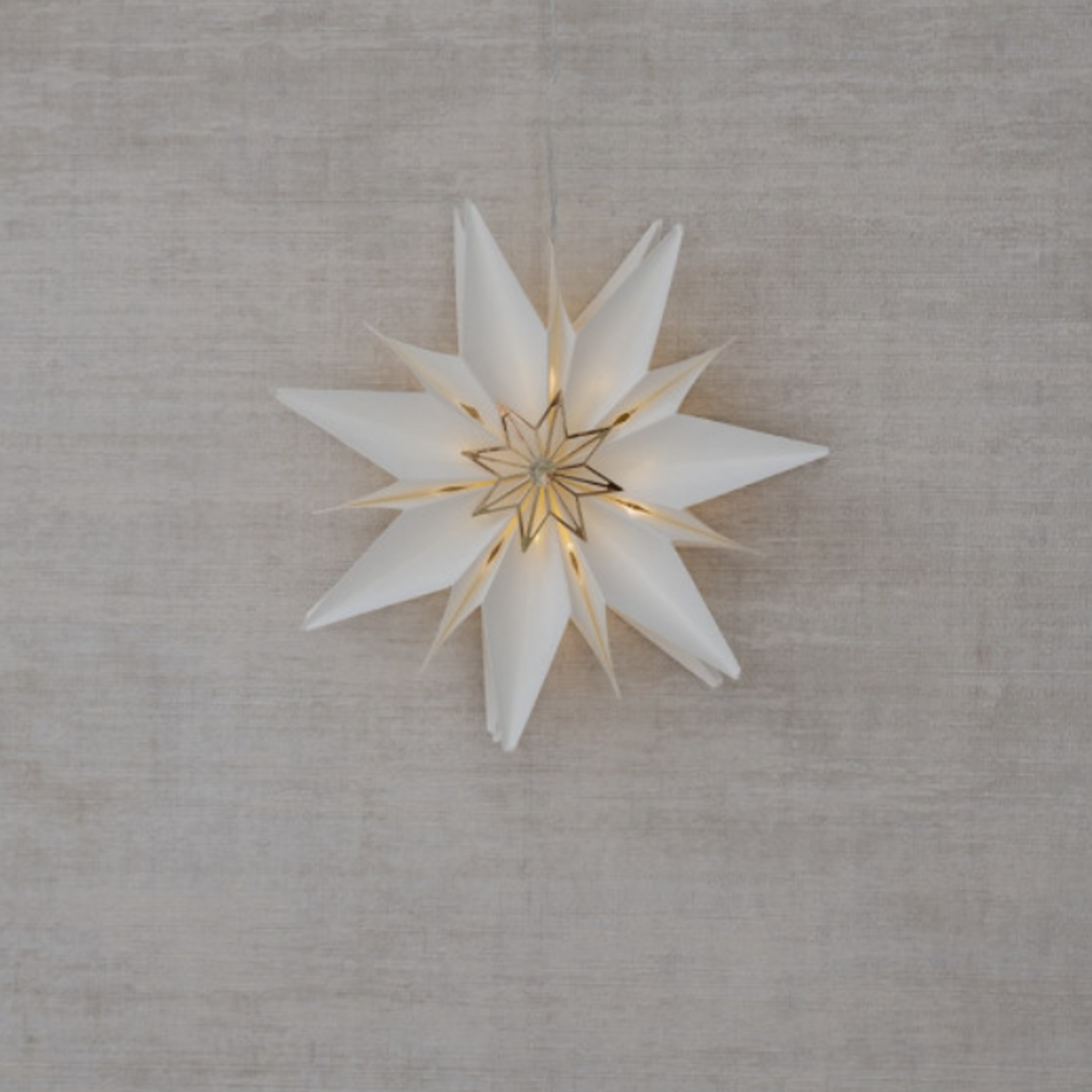 -- HS - Kerstster Paper Star Rud S LED gebroken wit