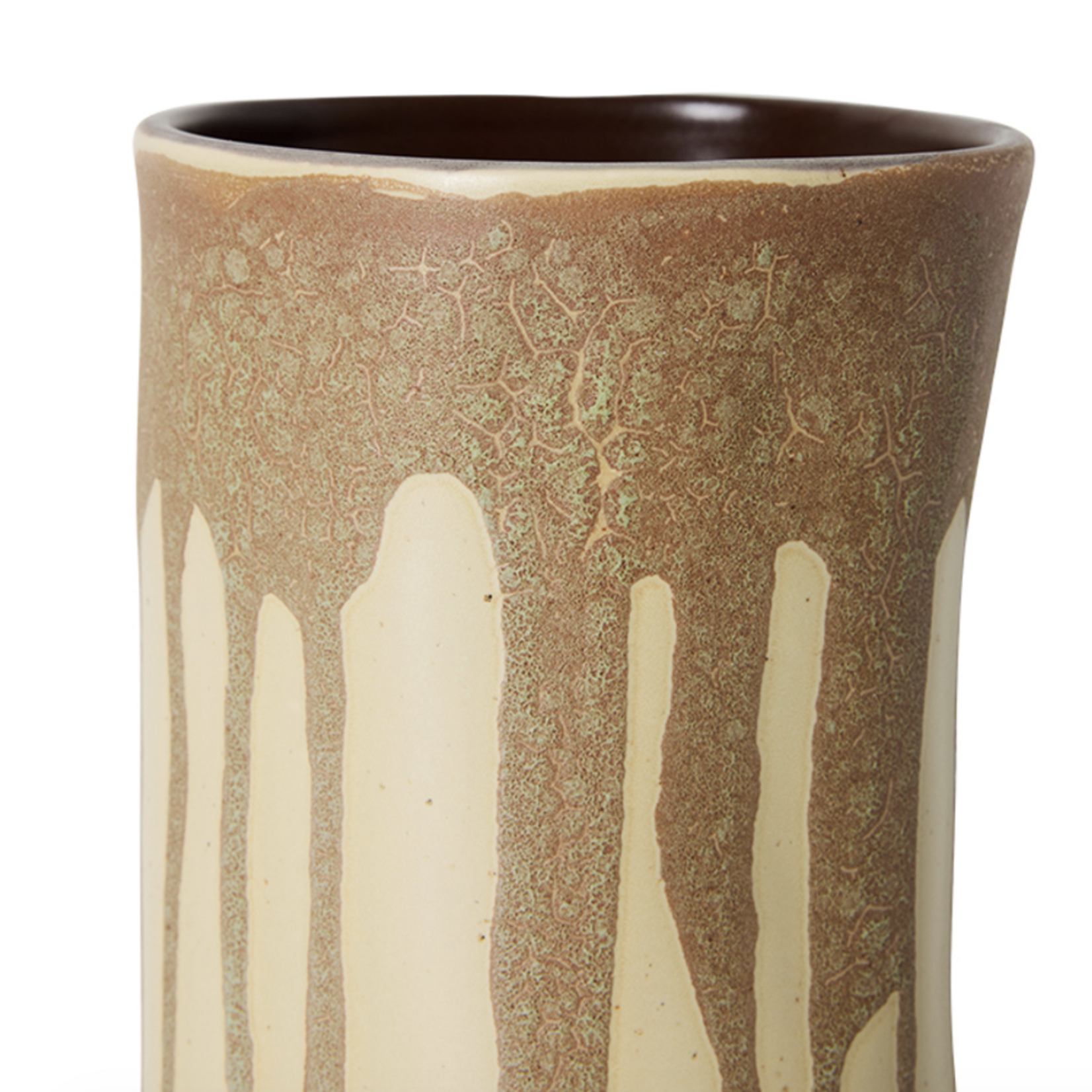 HKLIVING HKLIVING - Lange vaas melting brown AVC0017