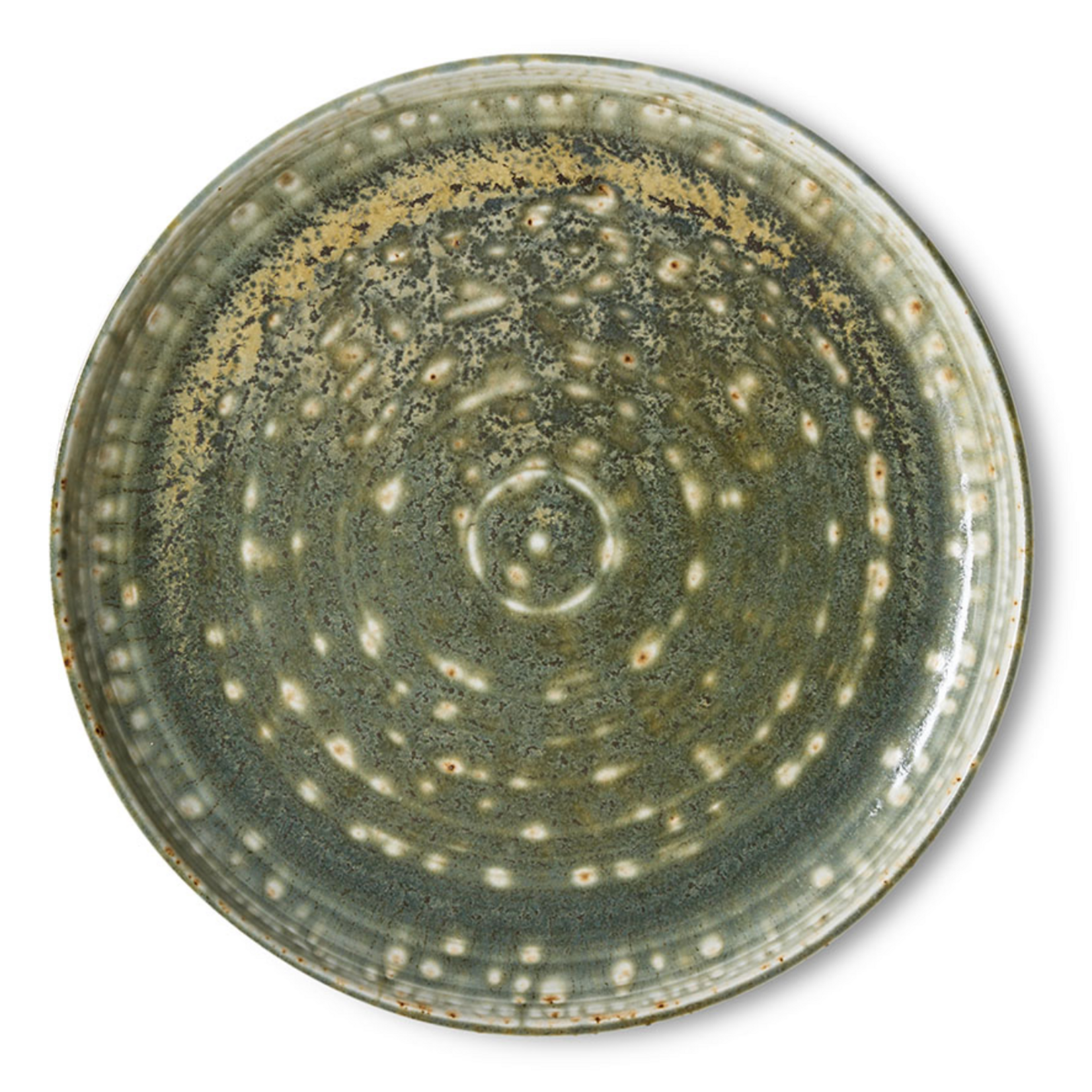 HKLIVING HKLIVING - Chef ceramics: diner bord rustic groen  KCC0011