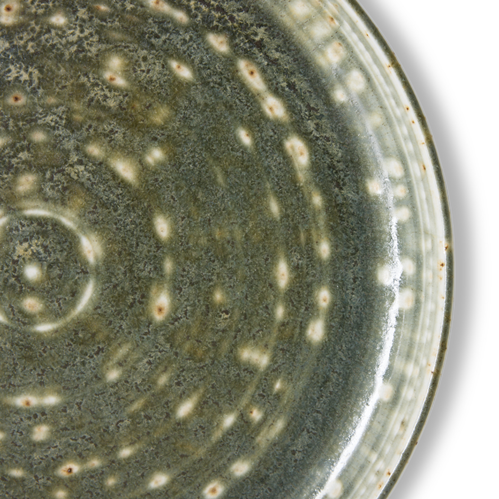 HKLIVING HKLIVING - Chef ceramics: diner bord rustic groen  KCC0011