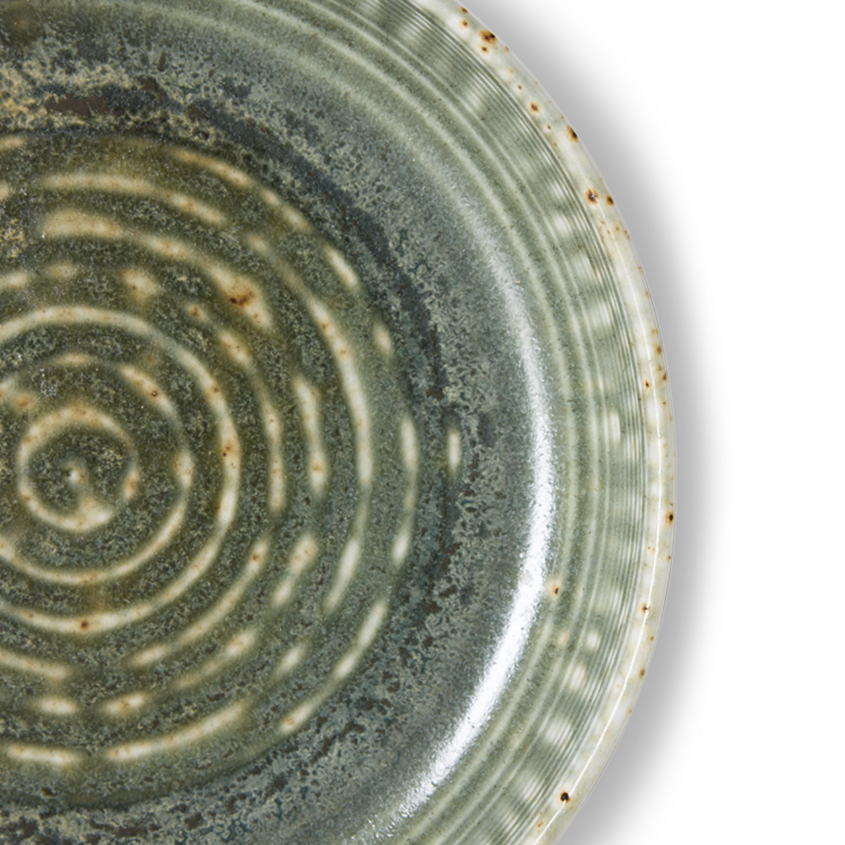 HKLIVING HKLIVING - Chef ceramics: diep bord  M rustic groen KCC0013