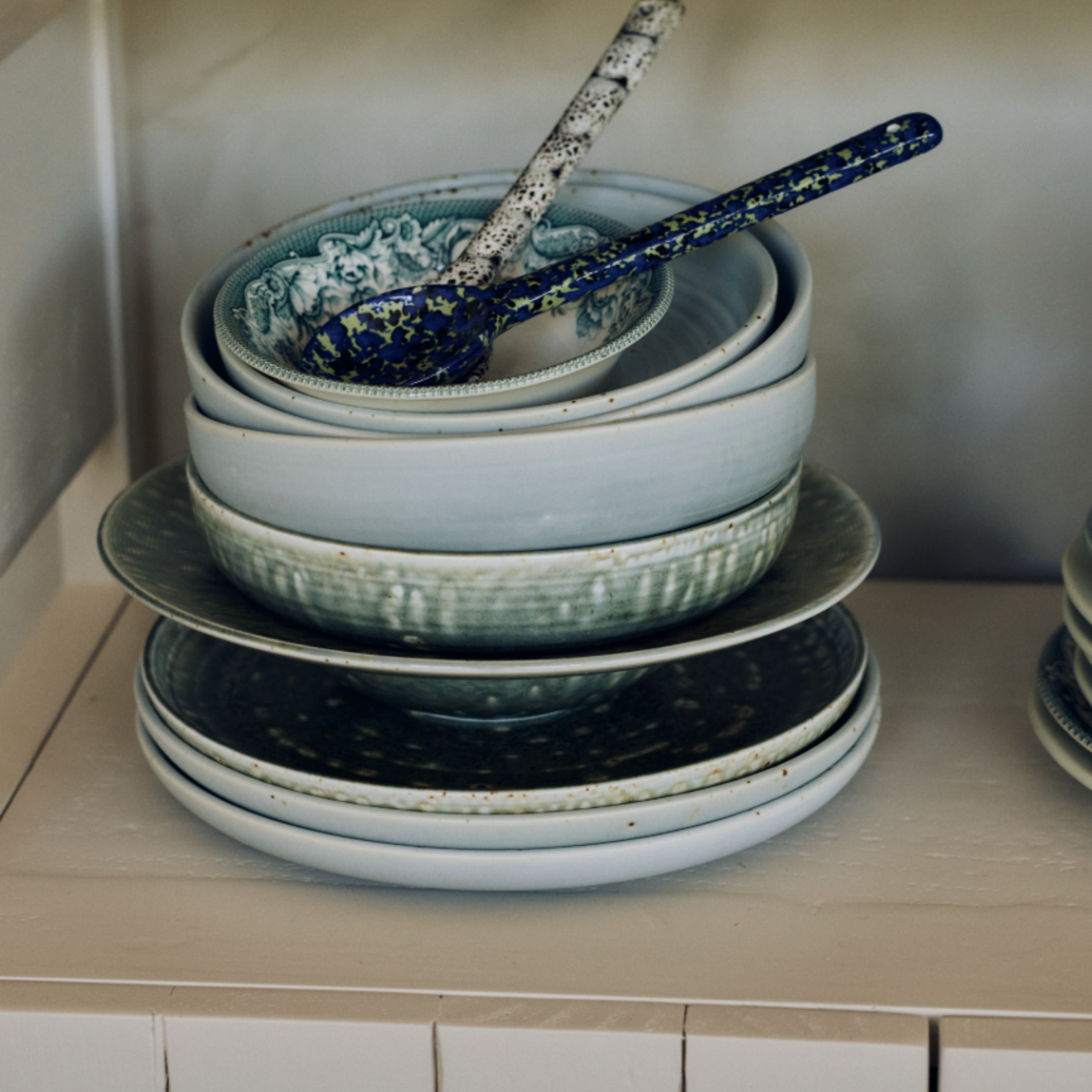 HKLIVING HKLIVING - Chef ceramics: diep bord  M lichtblauw  KCC0014