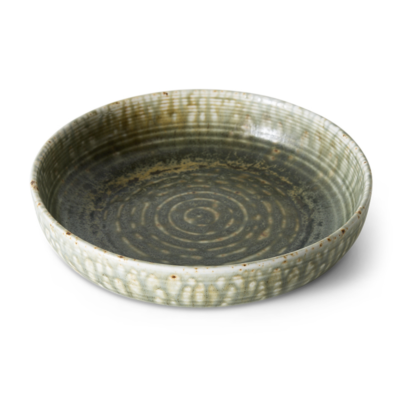 HKLIVING HKLIVING - Chef ceramics: diep bord  L groen KCC0015