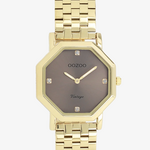 OOZOO OOZOO - Horloge Goudkleurig met roestvrijstalen band - C20472
