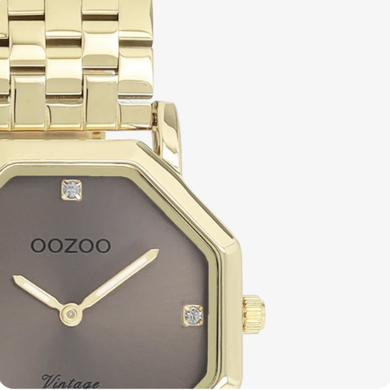 OOZOO OOZOO - Horloge Goudkleurig met roestvrijstalen band - C20472