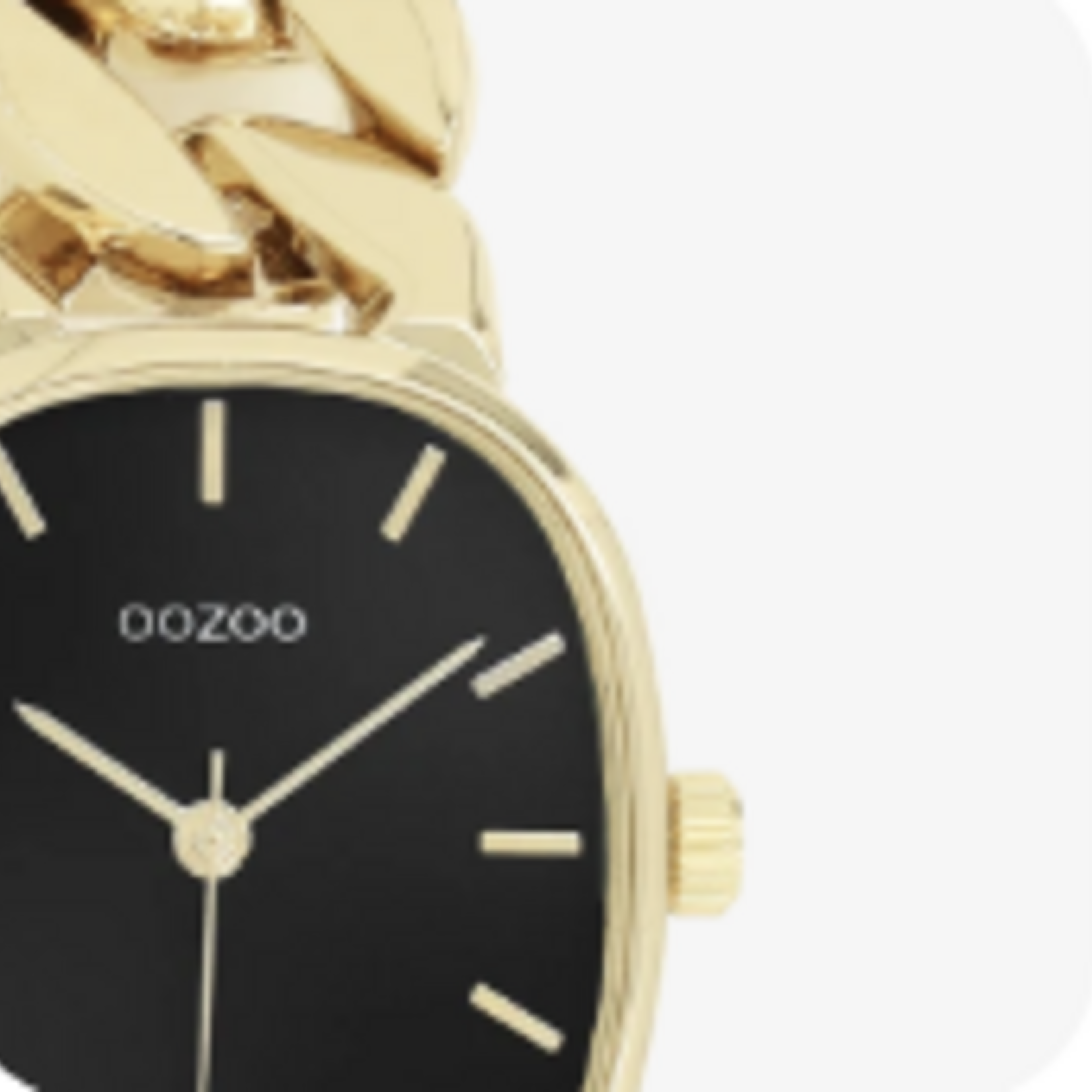 OOZOO OOZOO - Horloge Goudkleurig met roestvrijstalen band - C11719