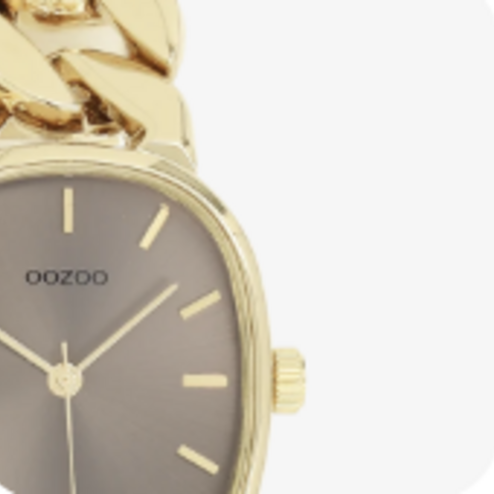 OOZOO OOZOO - Horloge Goudkleurig met roestvrijstalen band - C11718