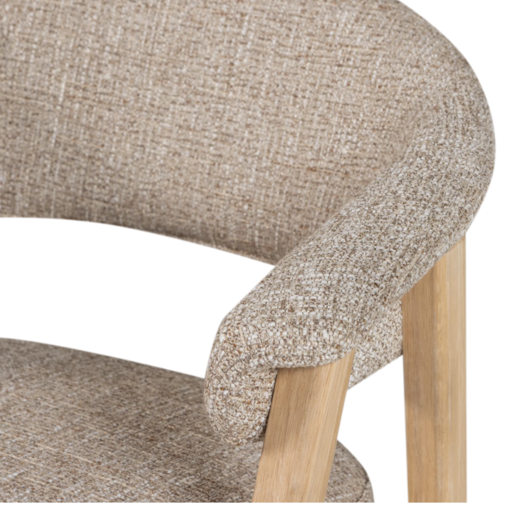 WOOOD EXCLUSIVE WOOOD - Eetkamerstoel Tunar met armleuning hout