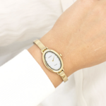 OOZOO OOZOO - Goudkleurig OOZOO horloge met bangle - C20462