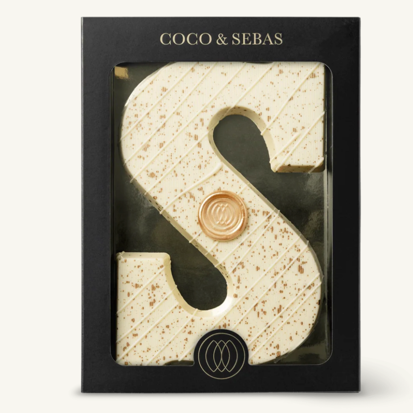 COCO & SEBAS Coco & Sebas - Sinterklaas Chocoladeletter witte Chocolade