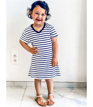 Pure Sense ALLIA' S STRIPED DRESS WHITE