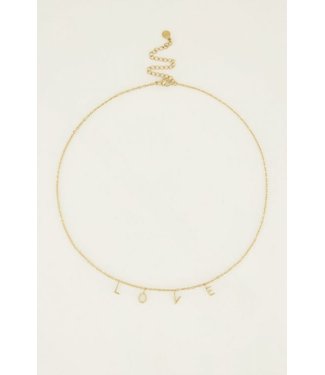 Pure Sense KETTING LETTERS LOVE GOLD