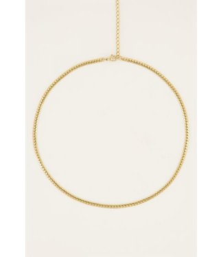 Pure Sense SCHAKELKETTING MET PLATTE SCHAKELS