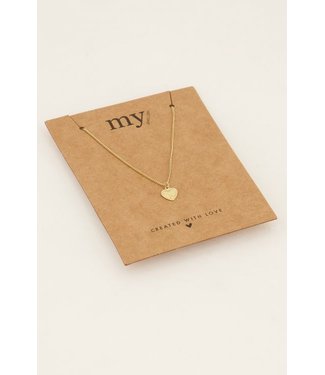 Pure Sense SOUVENIR KETTING MET HART BEDEL