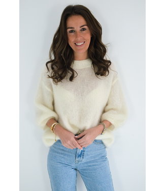 Pure sense AUDREY MOHAIR KNIT WHITE