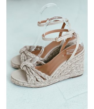 Pure Sense BRAIDED REEDS HEELS BEIGE