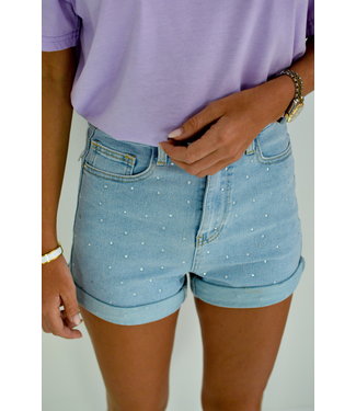 Pure sense DENIM DIAMOND SHORT