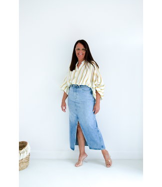 Pure sense MEGAN LONG DENIM SKIRT 1781