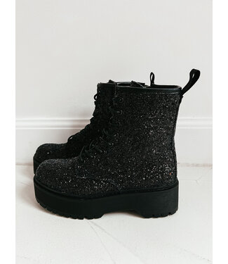 Pure Sense BLACK SPARKLING BOOTS