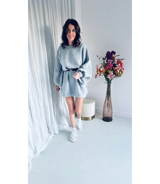 Pure Sense PS THE LABEL - BASIC GREY SWEATERDRESS