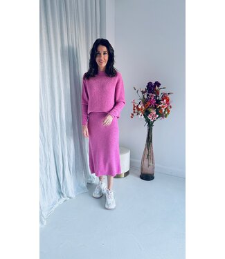 Pure Sense ANNELIE PINK TWO-PIECE KNIT SET