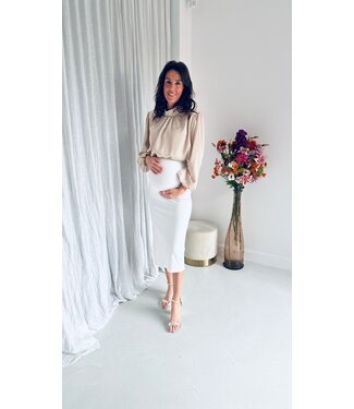 Pure Sense PRE-ORDER PENCIL SKIRT LONG WHITE