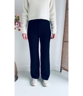 Pure Sense LAURIE BLACK KNITTED TROUSER