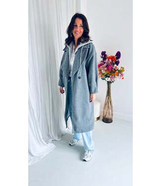 Pure Sense ANJA GREY CAPUCHON COAT